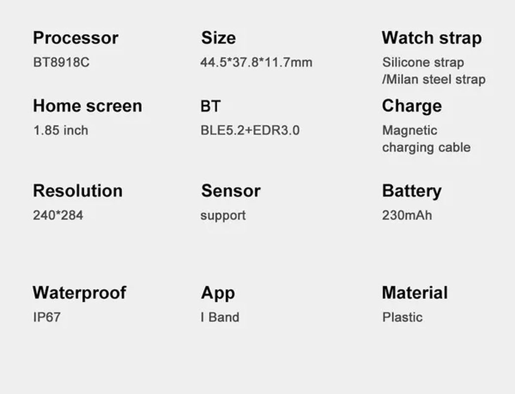 2024 New Women Smart Watch Men 1.85" Full Touch Color Screen Fitness Tracker Call Bluetooth Smart Watch Ladies Smartwatch Reloj Smartwatch